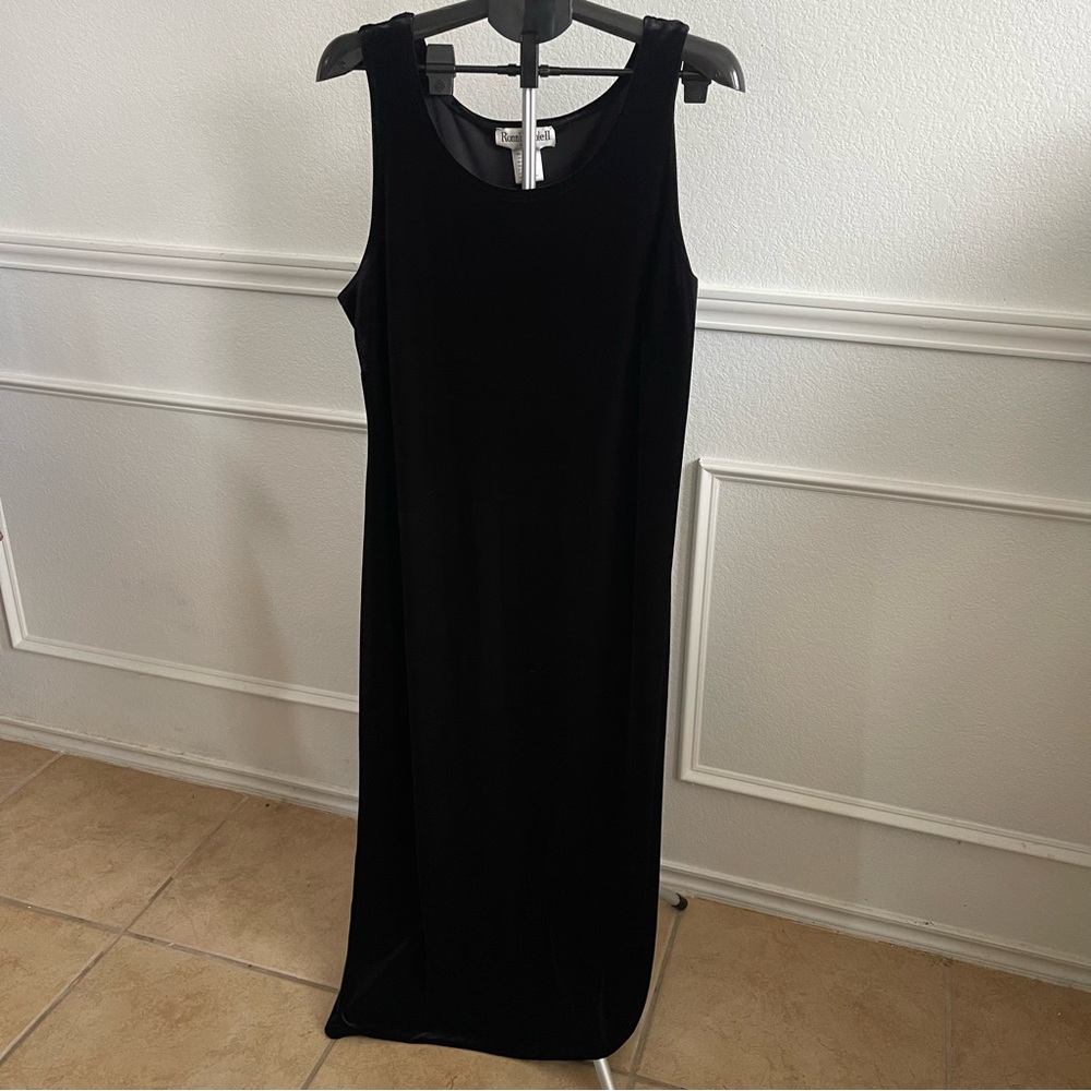 Vintage Elegant Black Sleeveless Dress